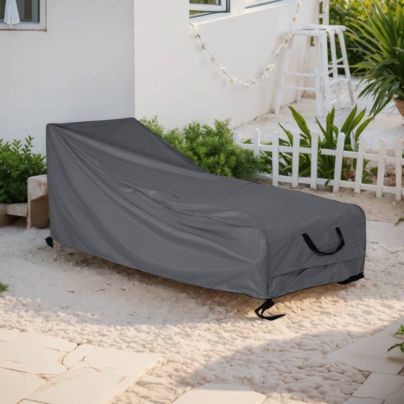 Christopher Knight Home - Shield Outdoor Slope Chaise Lounge Cover with Secure Fit and All-Weather Protection