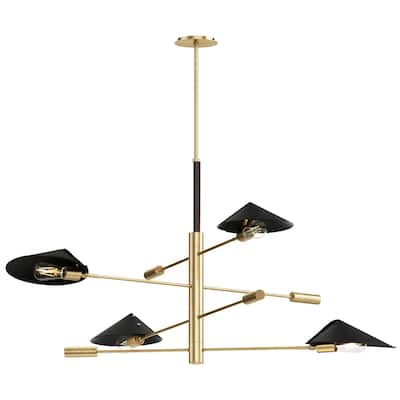 Studio M SM81804 Cavalier 4 Light 50" Wide LED Sputnik Chandelier with