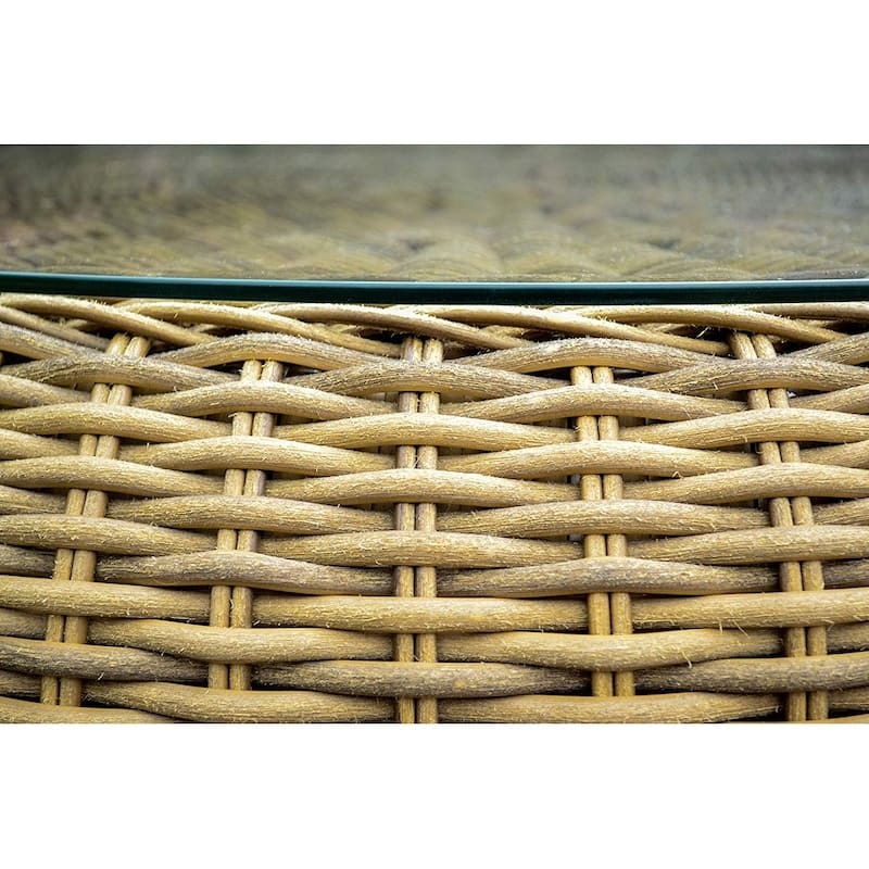 Tortuga Round Outdoor Wicker Coffee Table