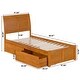 preview thumbnail 51 of 85, Portland Platform Bed with Footboard and Storage Drawers