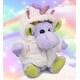 preview thumbnail 4 of 4, DolliBu Sitting Purple Moose Unicorn Plush Stuffed Animal with Scarf - 12 inches
