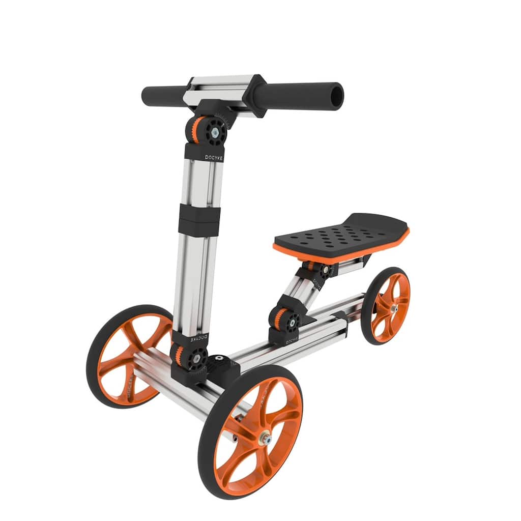 Kids Balance Bike And Scooter Kit Silver Modular Outdoor Toy - 28.74" L x 12.99" W x 20.87" H