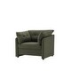 preview thumbnail 11 of 12, Modern Style Chenille Oversized Armchair Accent Chair Single Sofa Lounge Chair for Living Room, Bedroom