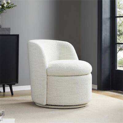 Shawn Swivel Accent Chair Boucle