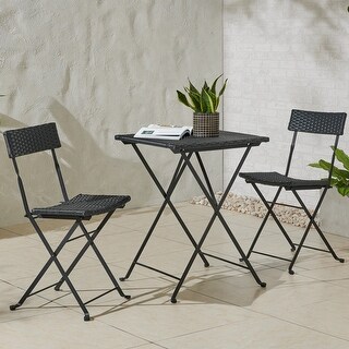 Collapsible patio table and chairs deals