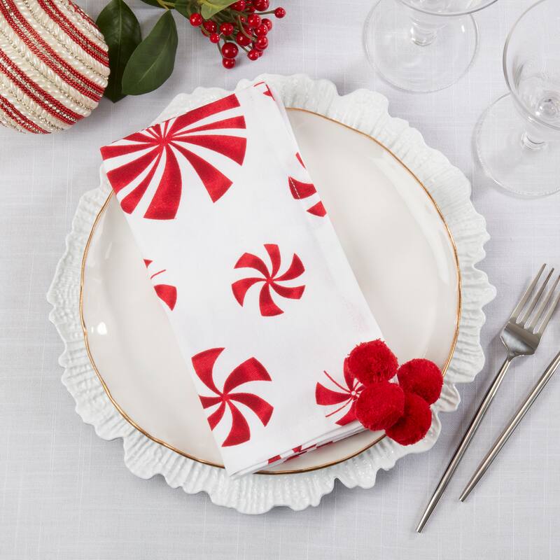 Peppermints Napkin (Set of 4) - 20"x20"
