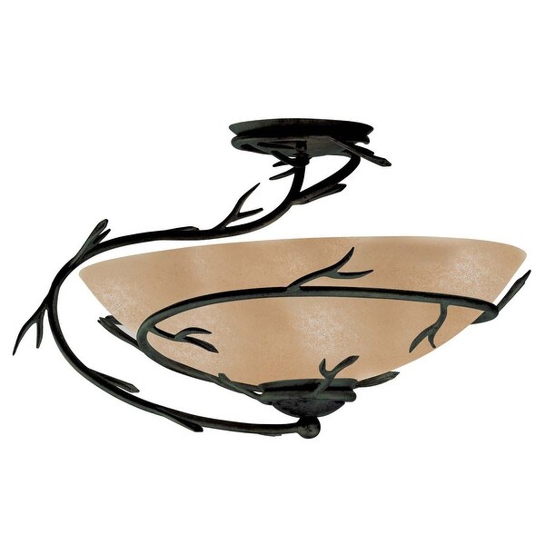 【12月スーパーSALE 15％OFF】 Flush Light 1 Twigs Home Kenroy Mount Fixture Ceiling ジャケット・アウター