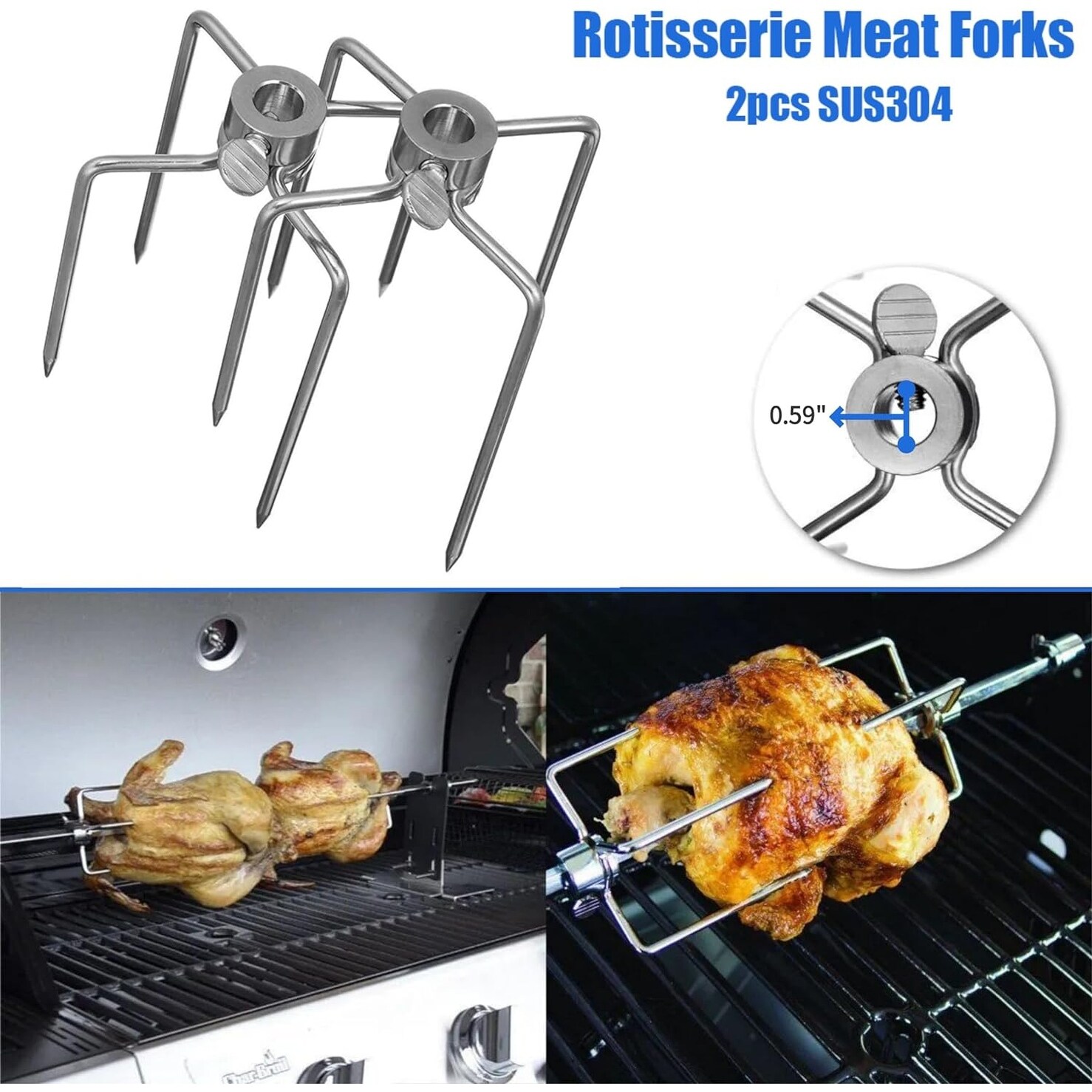 Rotisserie Ring Kit for Weber 22 Inch Charcoal Kettle Stainless Steel for WeberBBQ and Other Similar Grills On Sale Bed Bath Beyond 39406012