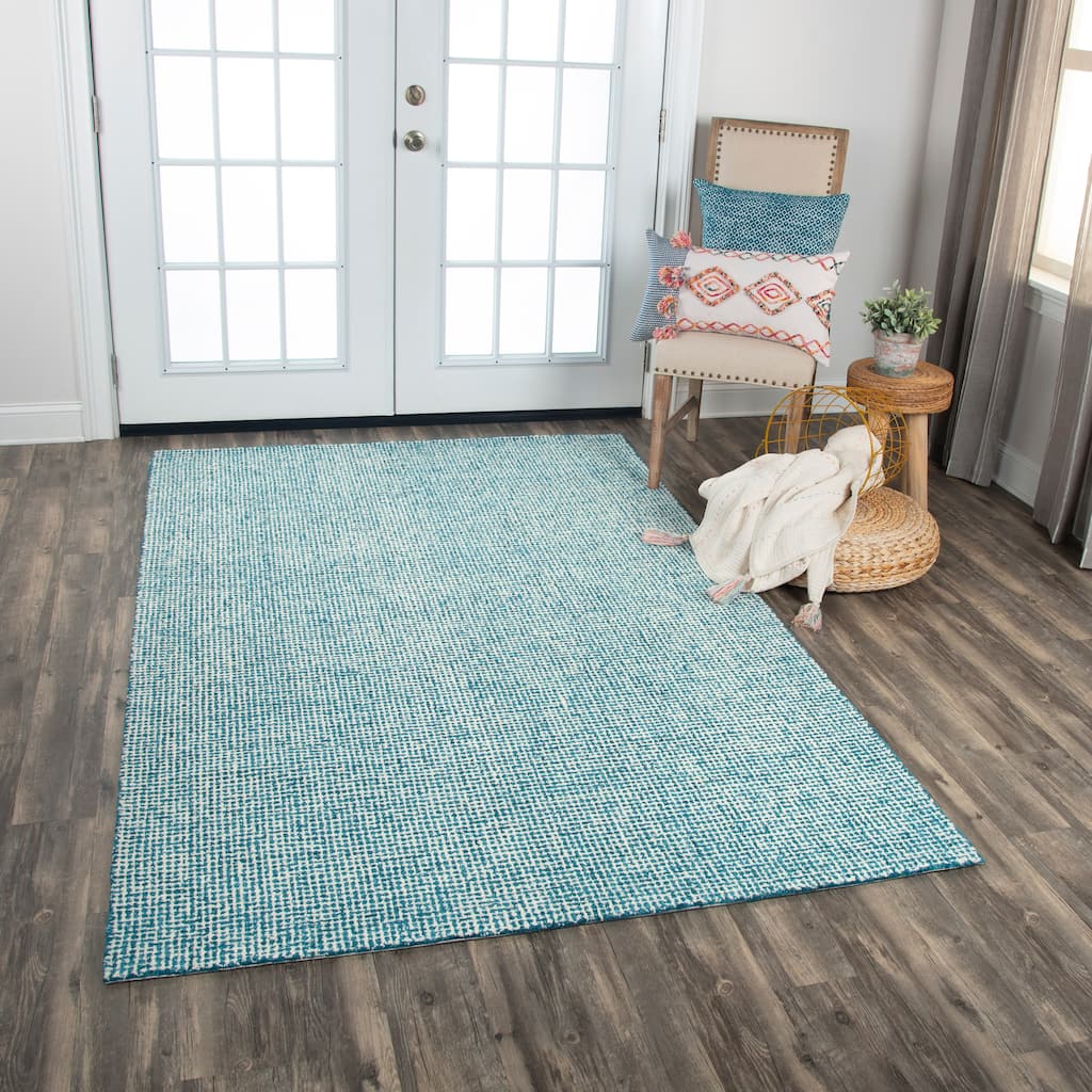 Alora Decor London Casual transitional Tweed Wool Rug