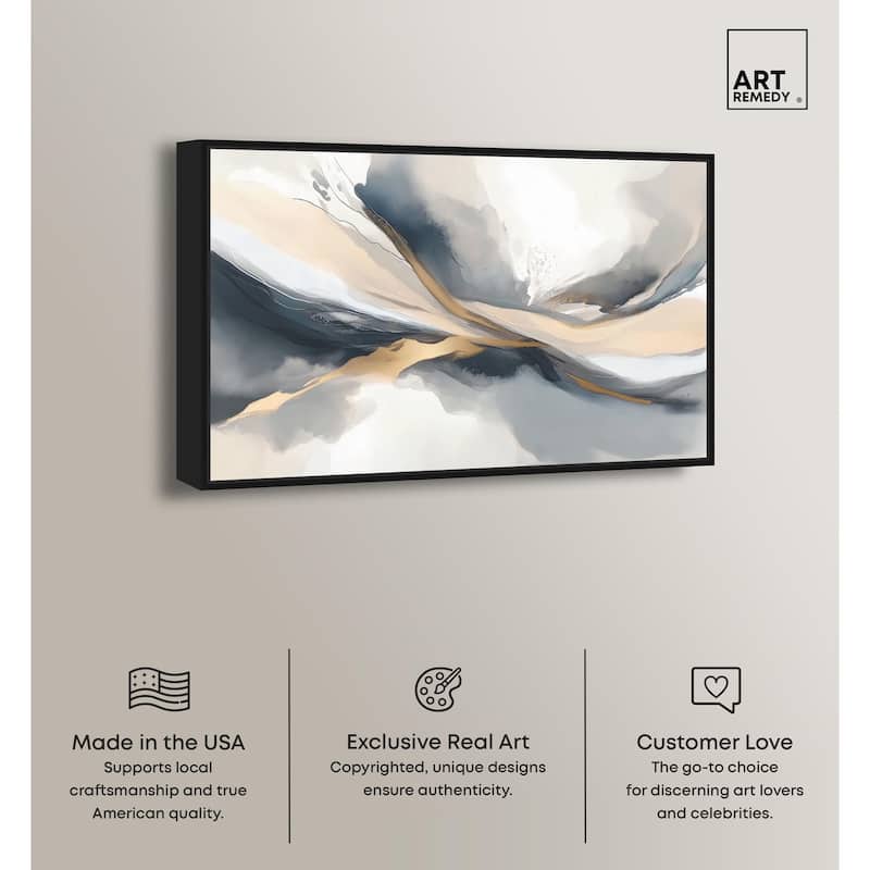 Dynamic Swirls II Canvas by Art Remedy