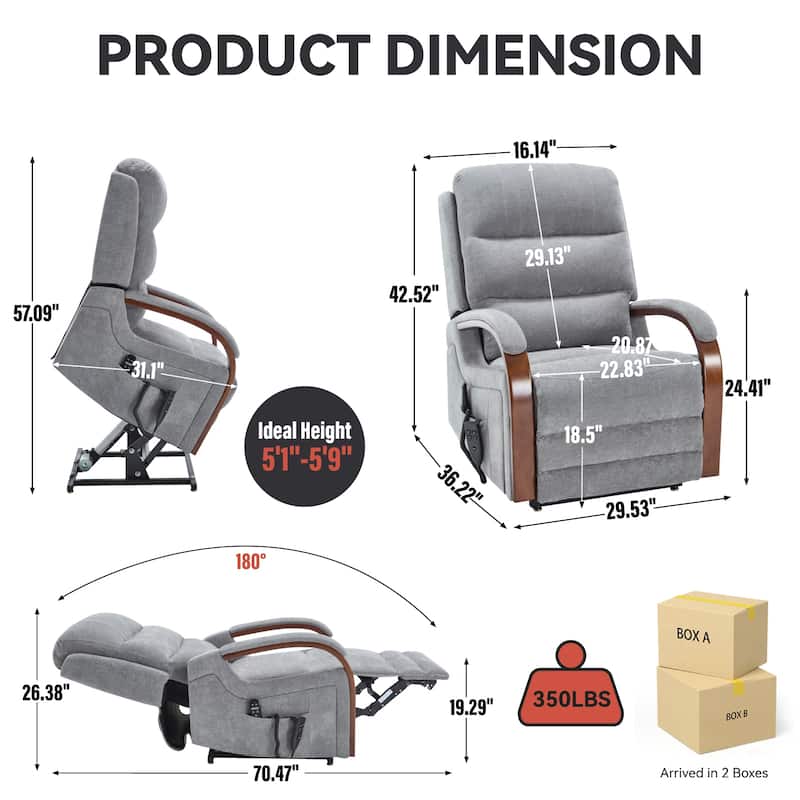 Lift Recliner Chair with Heat Massage