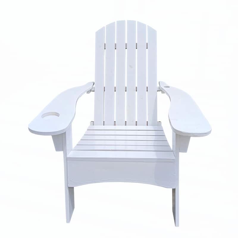 Outdoor or indoor Wood Adirondack chair,white