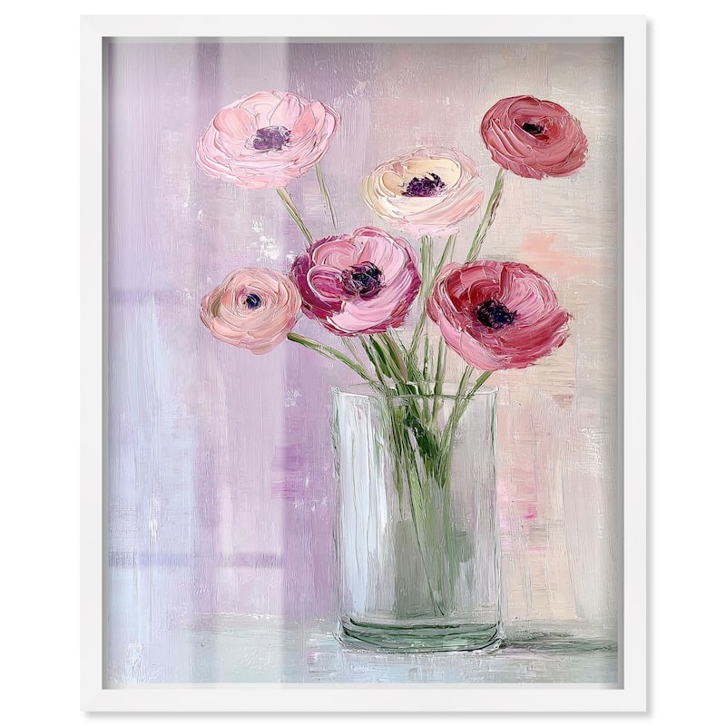 Glass and Grace Shadowbox by Art Remedy - White - 30" x 36"