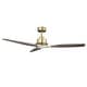preview thumbnail 13 of 18, Parrot Uncle 56" Transitional Brass Solid Wood Diammable Ceiling Fan with Light and Remote