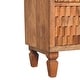 preview thumbnail 8 of 16, Artisan Furniture Solid Wood Arno Chest - Teak, Beige,3-Drawers