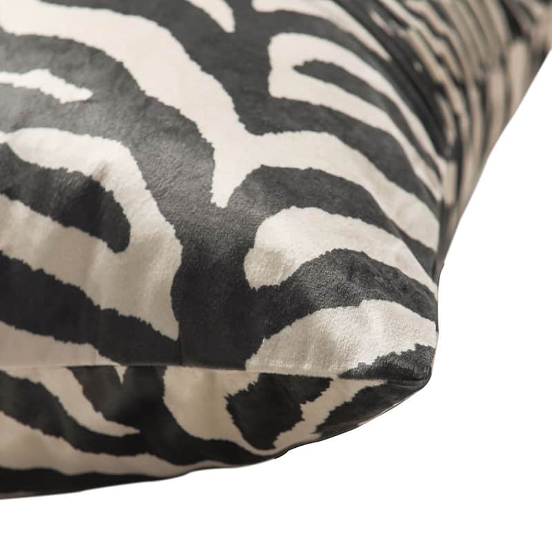 StyleCraft Dann Foley - Tuxedo - Velvet Tux Pleat Pillow