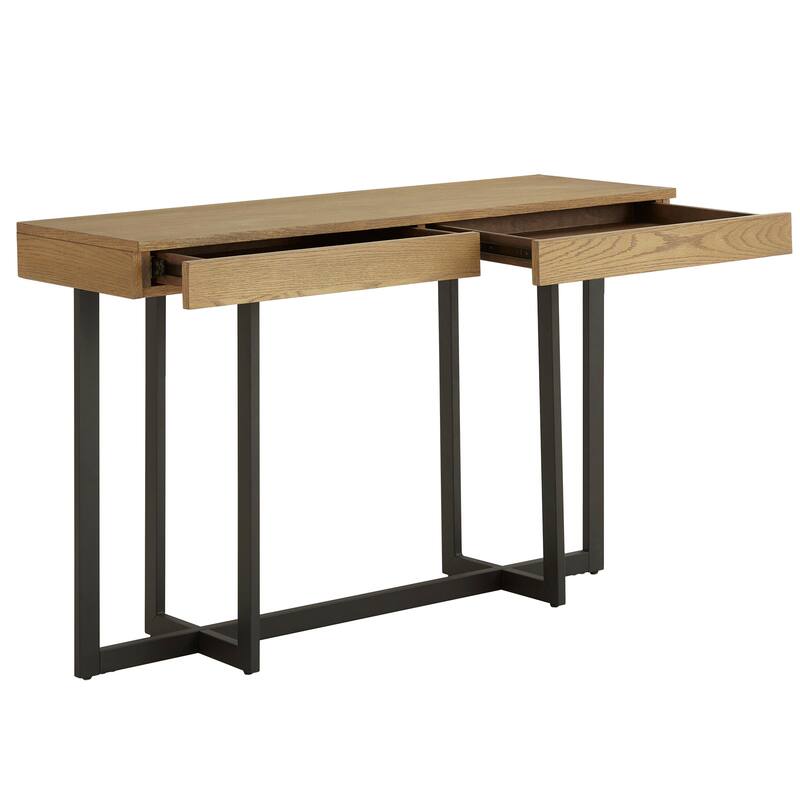 Eldersley Wood Finish Table with Drawer(s) by iNSPIRE Q Modern