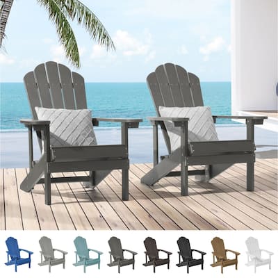 BONOSUKI Patio Adirondack Chairs Weather-resistant(Set of 2)