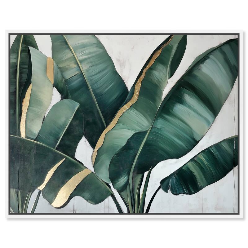 Jungle Jewel Jade I Canvas by Art Remedy - 20" x 16" - White
