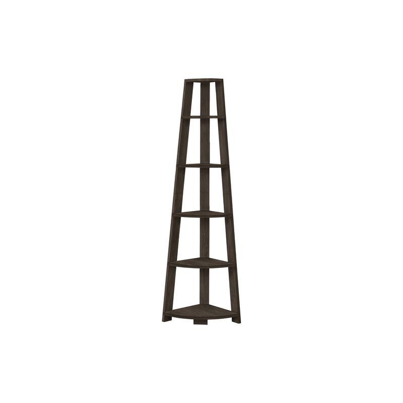 5 Tier Corner Bookshelf