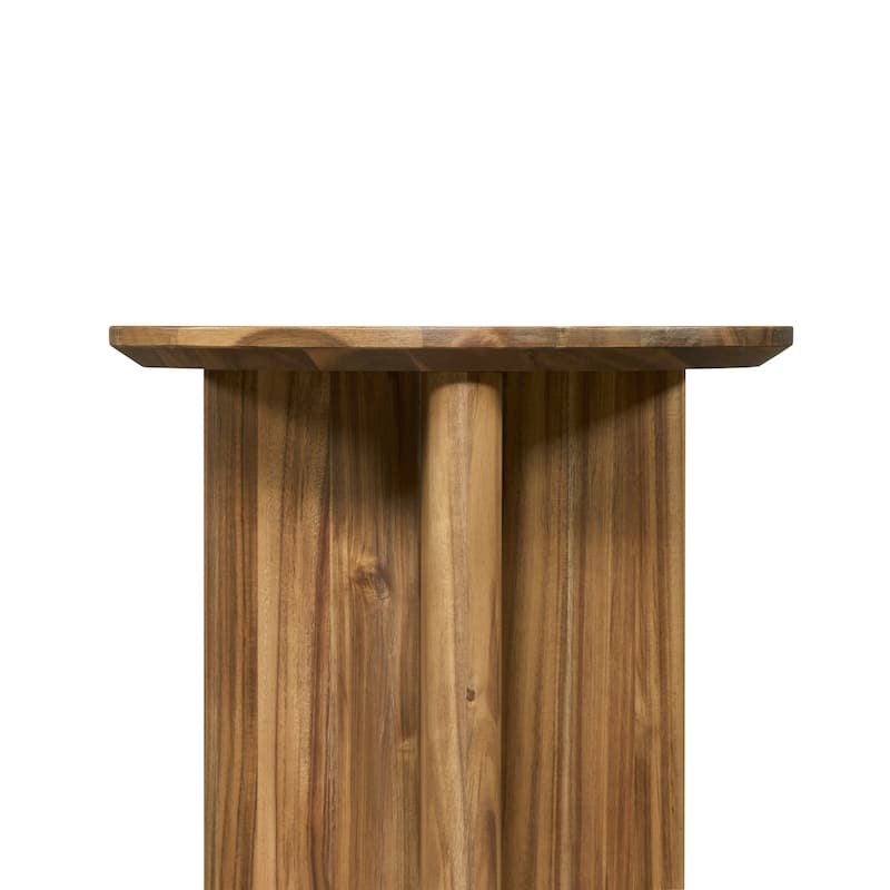 NPD Furniture Petrilio Round Acacia Wood Coffee or Side Table