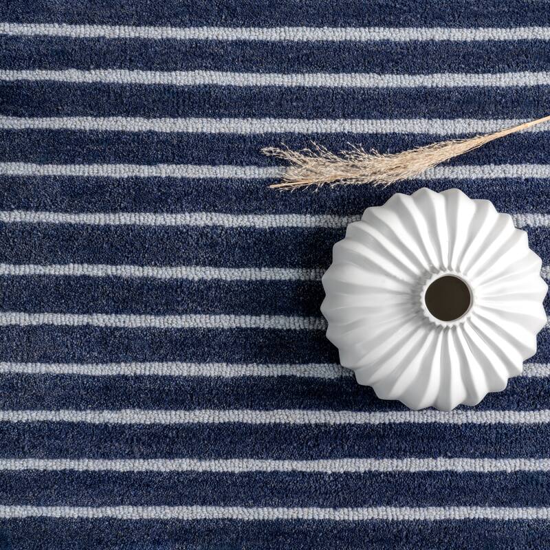 Pacific Striped Wool Area Rug
