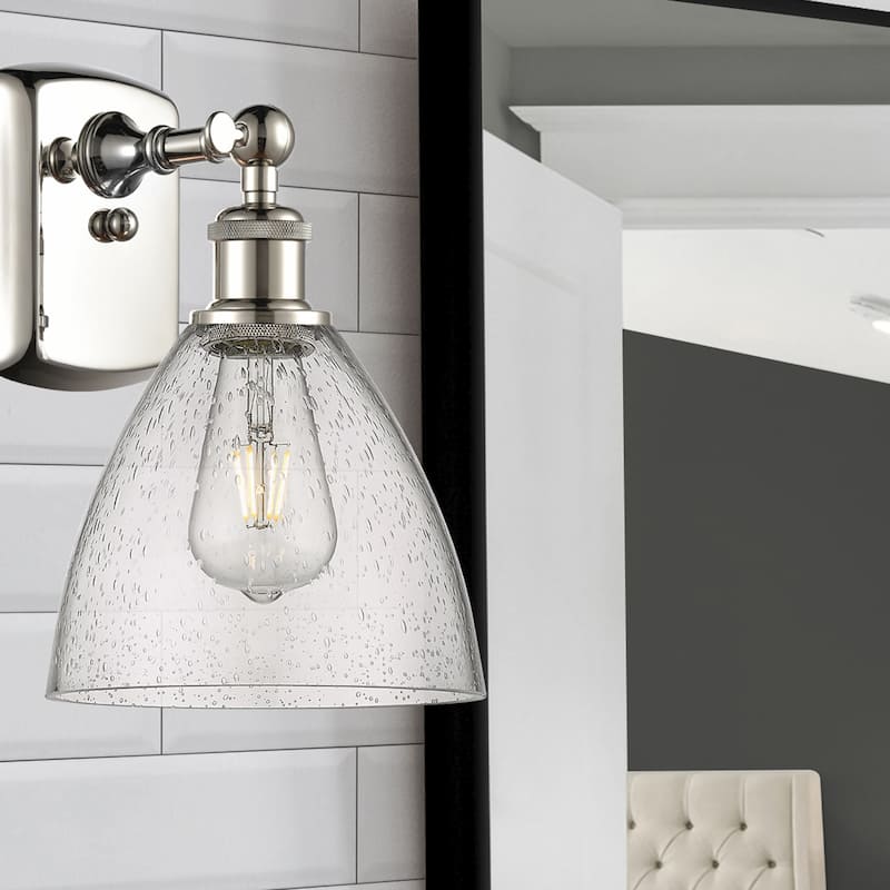 Innovations Lighting 516-1W-12-8 Bristol Sconce Bristol Glass 12" Tall