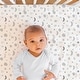 preview thumbnail 2 of 3, The Peanutshell Grey and White Moon and Stars Fitted Crib Sheet 4 Pack Set