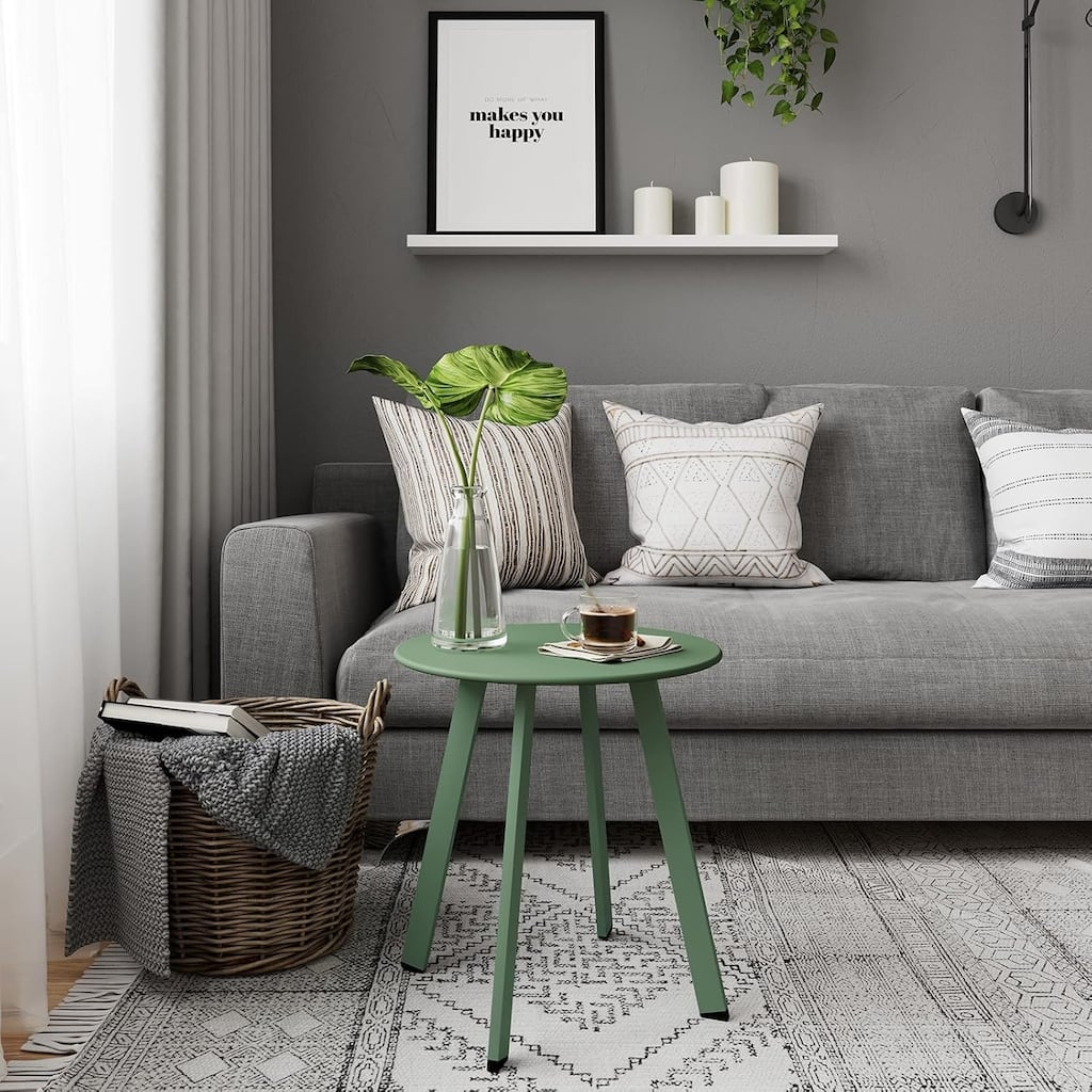 18" or 28" Round Outdoor Side Table End Table Coffee Table
