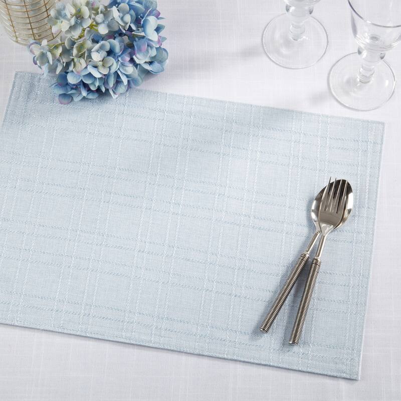 Refined Stitched Plaid Placemat (Set of 4)