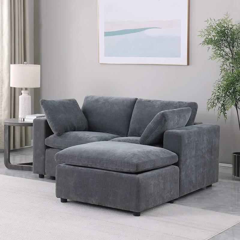Modular Sectional Sofa, Convertible U Shaped Sofa Couch, Modular Sectionals with Ottomans