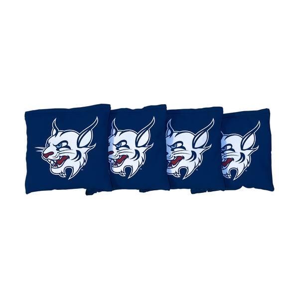 slide 2 of 3, St. Thomas Bobcats Blue Cornhole Bags All-Weather Resin Filled