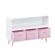 preview thumbnail 15 of 23, Kids Bookcase Storage Cabinet Organizer with Collapsible Fabric Drawer - 35.43”L x 11.02”W x 23.62”H