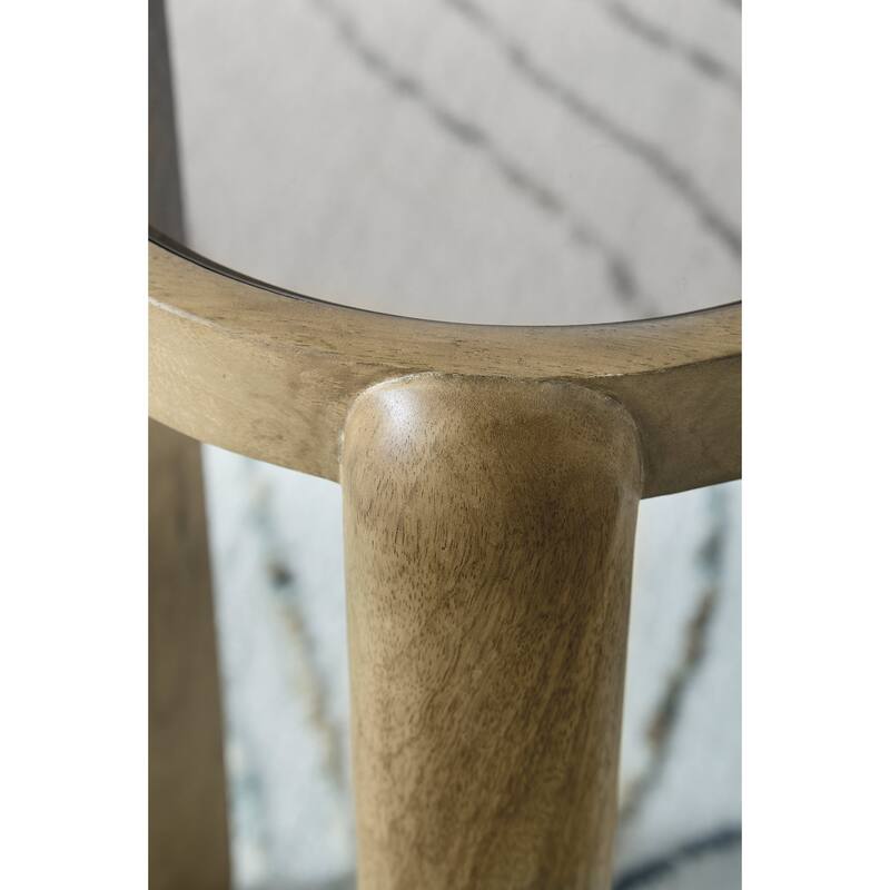Signature Design by Ashley Jossor Light Brown Accent Table (Set of 2) - 13" W x 13" D x 22" H