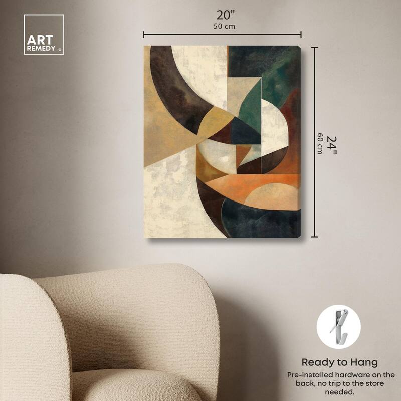 Intersecting Planes Canvas by Art Remedy, Gallery Wrapped