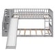 preview thumbnail 3 of 16, Stairway Twin Over Twin Bunk Bed with Slide and Ladder, Wooden Bunkbed Frame with Storage Stairs for Kids/Teens/Adults Bedroom