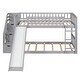preview thumbnail 8 of 32, Twin Over Twin Bunk Bed With Drawers With Convertible Ladder And Slide