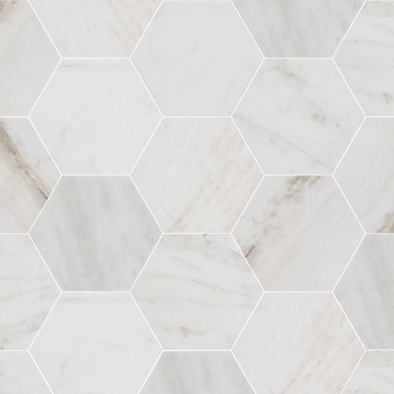 Royal Umbra Marble 6" x 6" Honeycomb Honed Tile