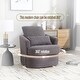 preview thumbnail 7 of 13, Roomfitters Teddy Swivel Barrel Chair, 360° Round Accent Sofa Chair for Living Room, Bedroom, Nursery or Office