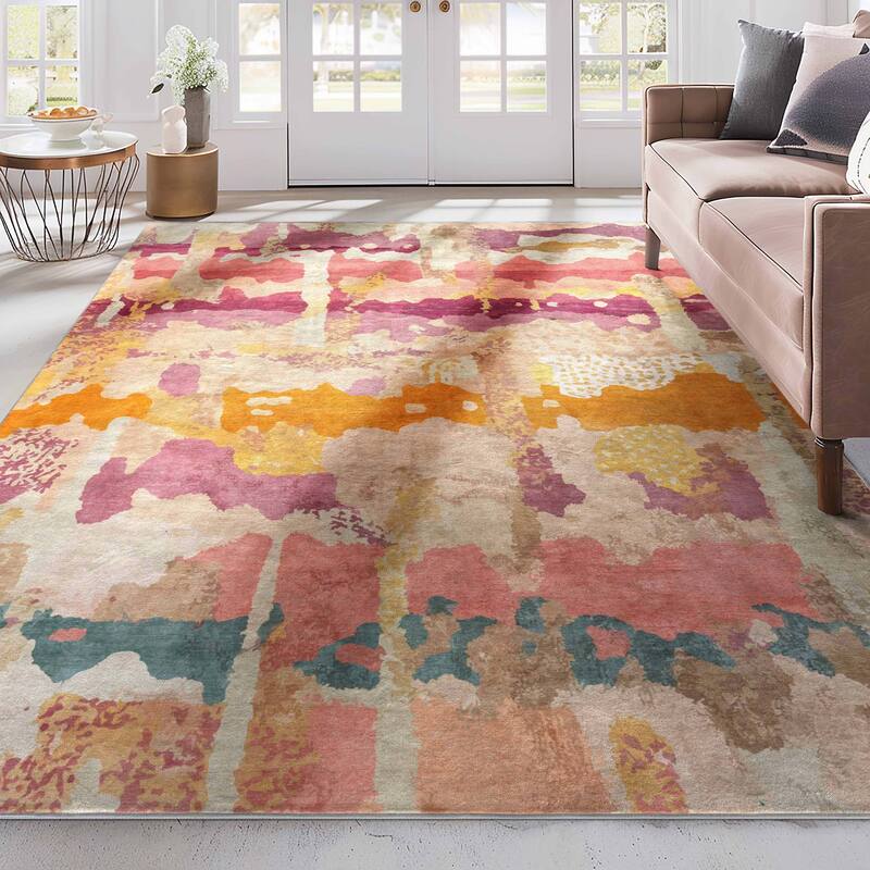 Well Woven Apollo Abstract Couleurs Abstract Waves Multi Area Rug