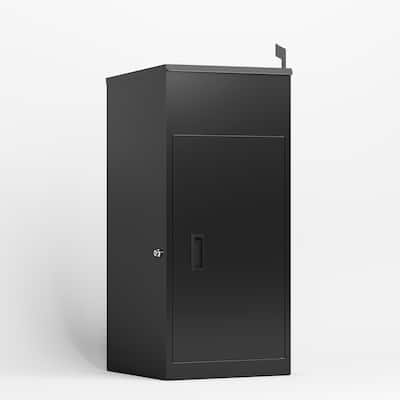 Package Delivery Box for Outside with Lock, Heavy-Duty Steel Package Drop Box with Anti-Theft Design