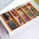 preview thumbnail 7 of 7, Expandable Silverware Organizer - Bamboo Kitchen Drawer Organizer, Utensil Holder - Drawer Organization and Storage