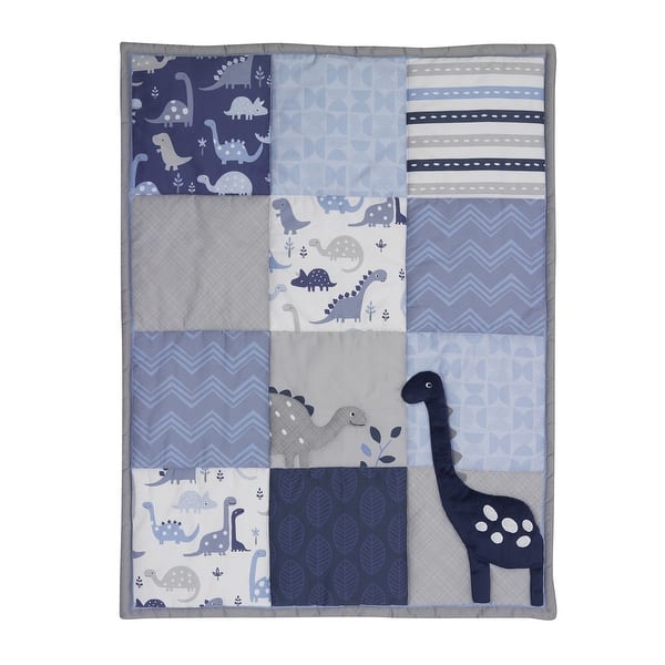 Shop Bedtime Originals Roar Blue Gray White Dinosaur 3 Piece