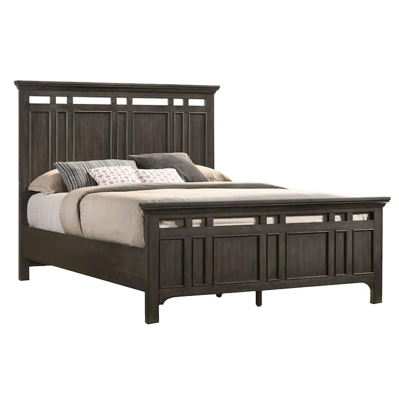 Hawthorne Complete Standard Bed, Brushed Charcoal
