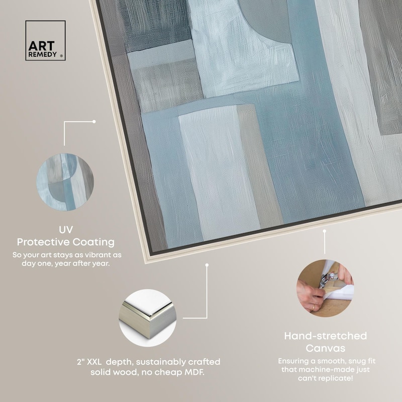 Tessellated Tones III Canvas by Art Remedy