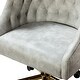 preview thumbnail 36 of 57, ET Tufted Task Chair With Golden Base by HULALA HOME