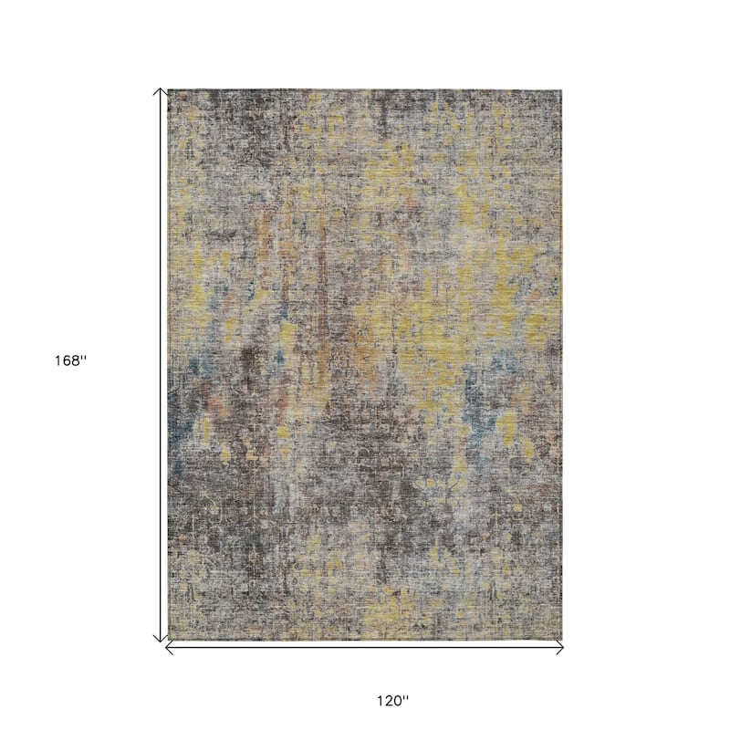 HomeRoots Abstract Transitional Rectangle Outdoor Rug