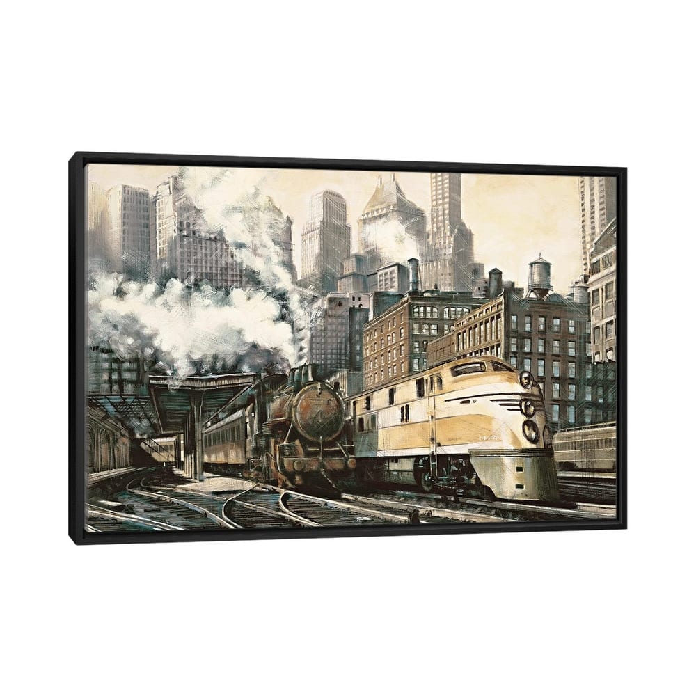 iCanvas "The Station, Chicago" by Matthew Daniels Framed