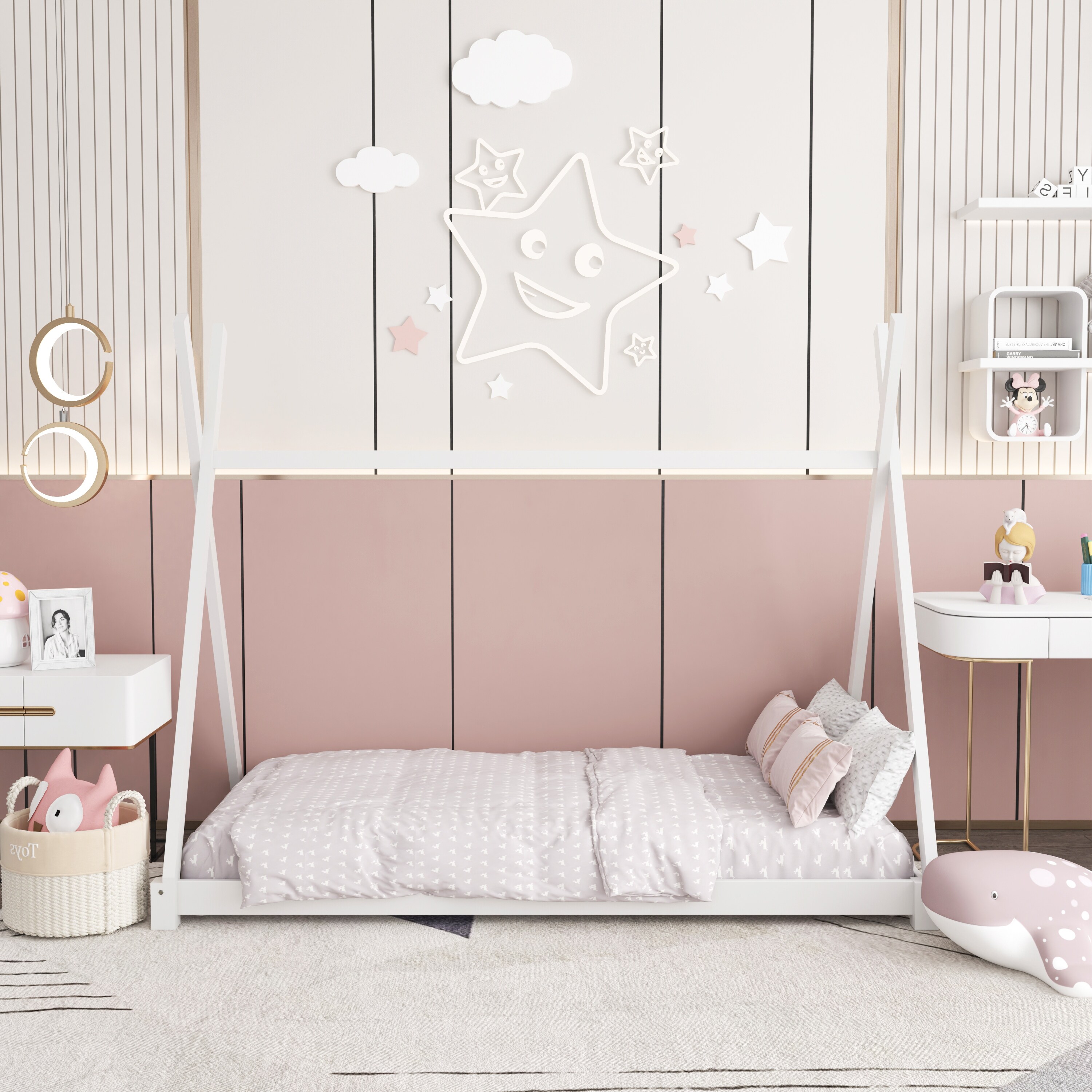Grey bed tent discount
