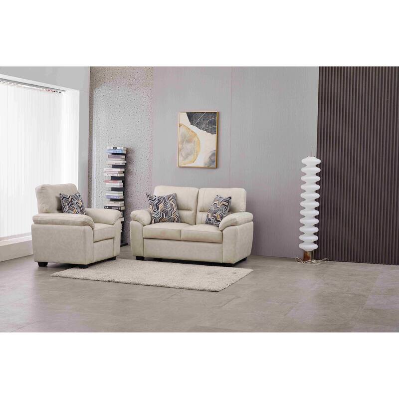 Faux Leather Living Room Set